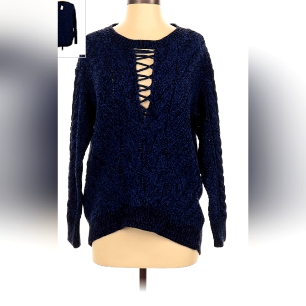 Xsmall EXPRESS Pullover Sweater, navy blue and black , Brand NEW with tags